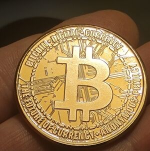 .999 Fine Copper Bitcoin Round